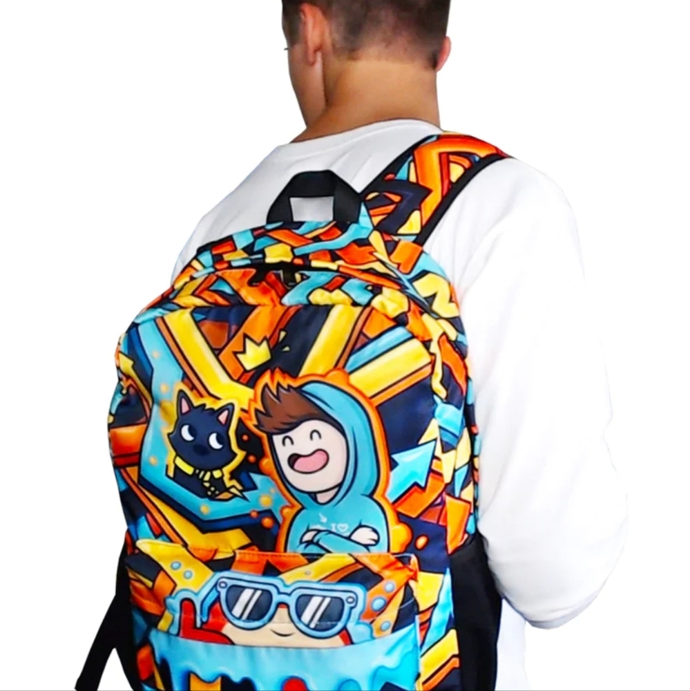 Colorful Graphic Backpack - Picture 2 of 14